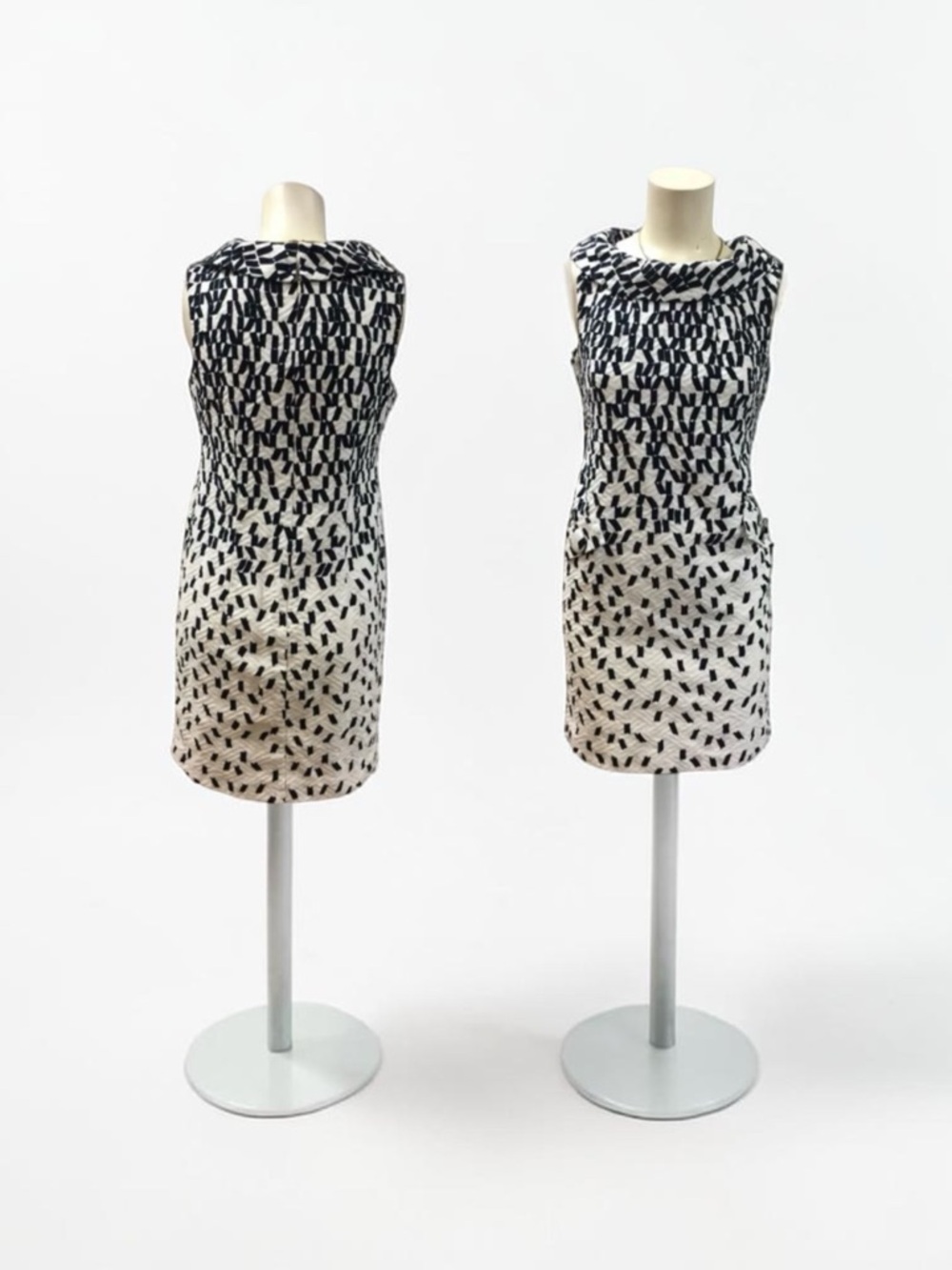 Just Taylor, dress, white/black, casual, size 2.: